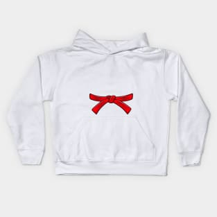 Red belt Karate Kyokushin Wado Goju Shotokan Shito ryu Kids Hoodie